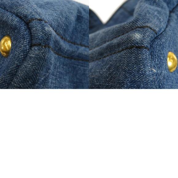 Prada Canapa Tote Denim Bag - Picture 9 of 9
